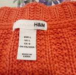 H&M Summer Cardigan Large Coral Color New