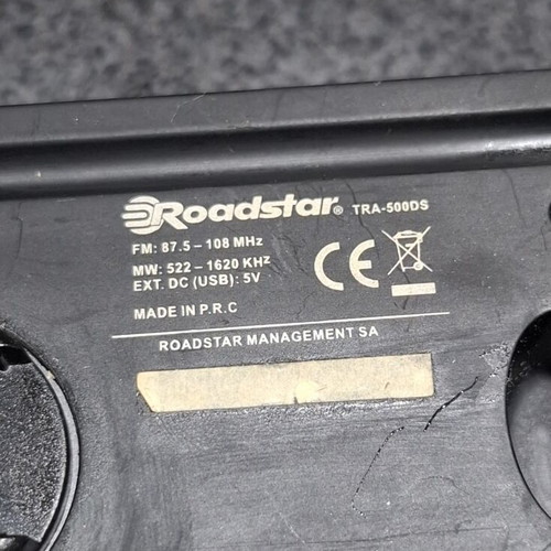 Roadstar TRA-500DS Portable Radio like new with Solar Panel and Crank