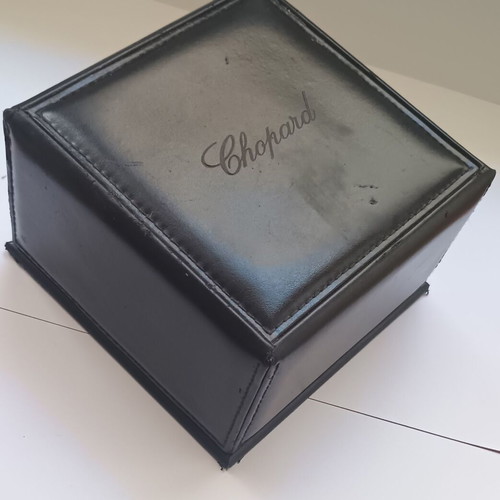 Chopard Black Leather Jewelry Storage Box used