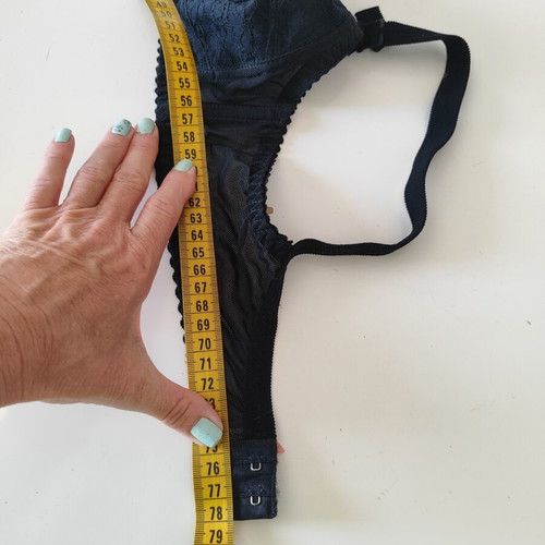 Triumph Vintage Lace Bra Size 70B New Black