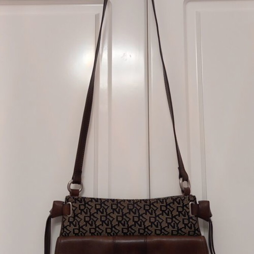 DKNY crossbody bag, beige and brown