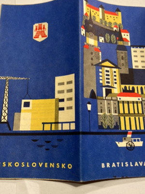 Χάρτης της Bratislava 1964 μεταχειρισμένος, γερμανικά