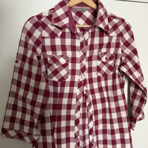 Fittiway Checked Shirt with Pockets Size 40 Used, Slim Fit