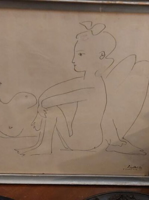Picasso σχέδιο ρεπρο σε κορνίζα