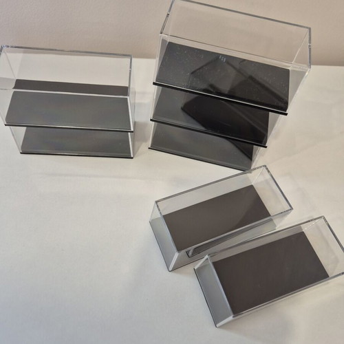Display cases for 1/64 scale toy cars