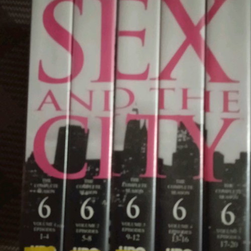 Sex and the City video cassettes used, episodes 1-20, pack of 5
