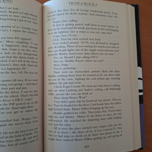 From a Buick 8 hardcover book like new, English