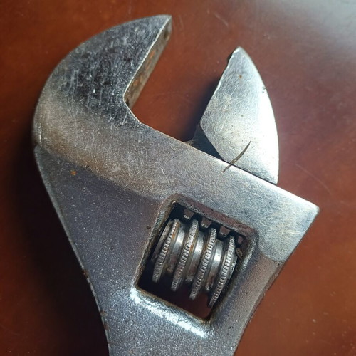 Pastorino adjustable wrench used 250mm vintage, Chrome Vanadium