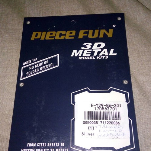 Piece Fun 3D Metal Star Wars TIE Fighter Model Kit