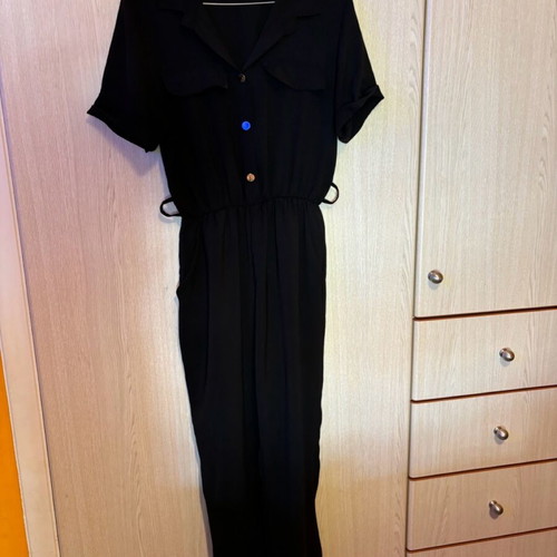One-piece jumpsuit used, black, one size