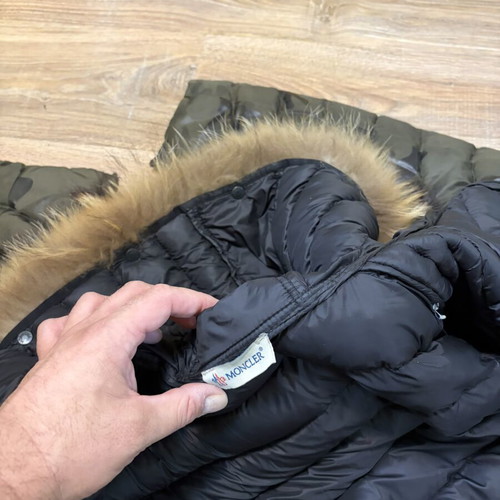 Moncler Byron camo camouflage puffer down jacket used, size L