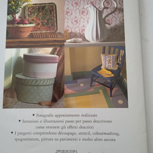 Laura Ashley Decorare con la carta e la pittura book like new, Italian