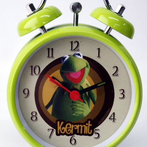The Muppets Kermit The Frog Analog Table Clock Alarm New 2007