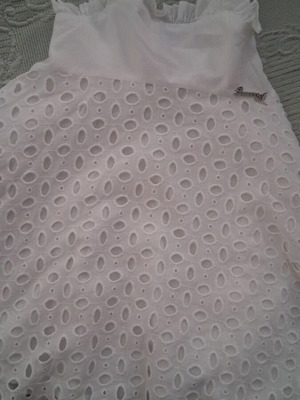 Alouette dress like new, white, size 92 cm for 2 years old
