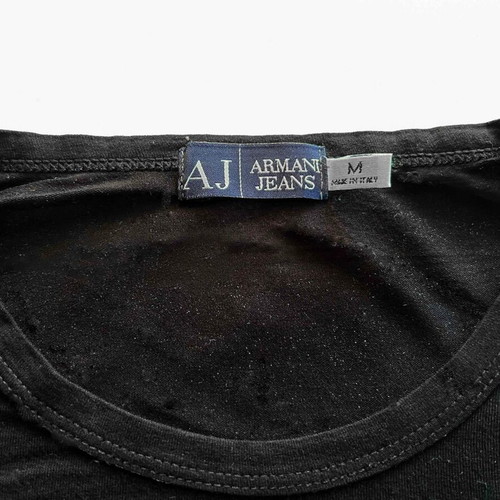 Armani Jeans black blouse used with logo size M