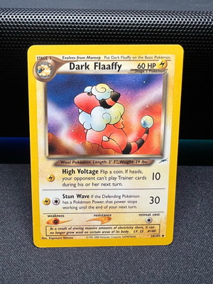 Dark Flaaffy 34/105 Non-Holo Rare Evolution Pokemon Card Neo Destiny like new