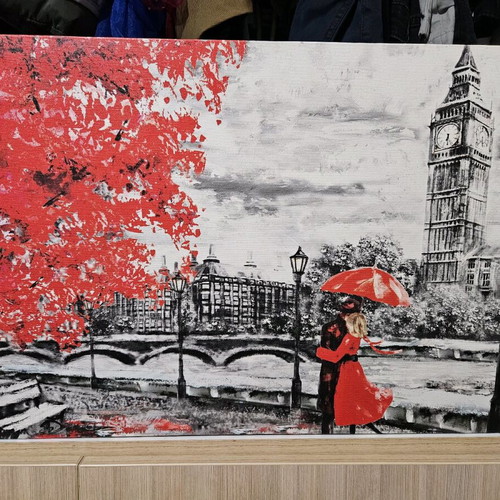 London canvas painting 65×40 like new