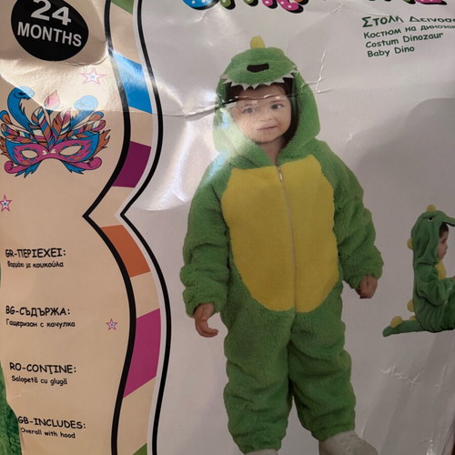 Dinosaur carnival costume for 18/24 months like new