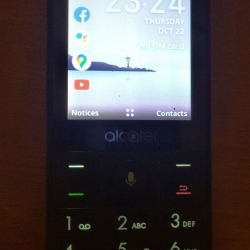 Alcatel 3088X mobile phone like new, black, with KaiOS