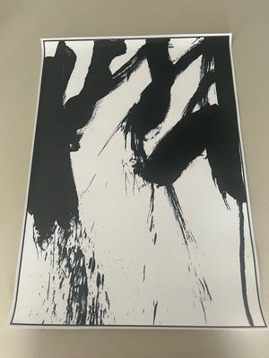 Poster abstract art 50x70 cm plastic material like new
