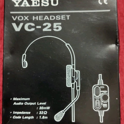 Vox VC-25 Yaesu headset like new