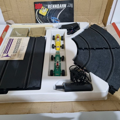 Autorennbahn car track used, rare German toy from 1980s