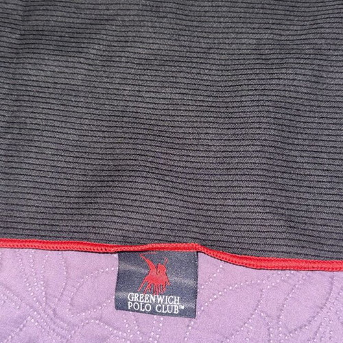 Greenwich Polo Club towel like new, black with red piping