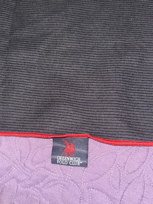 Greenwich Polo Club towel like new, black with red piping