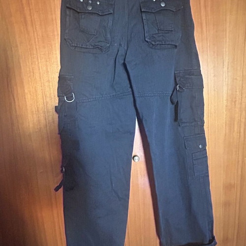 Unisex cargo pants black size Medium-Large like new