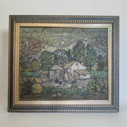 Michalis Kandylis oil painting on panel like new, 65x80cm