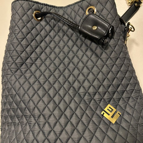 Handmade Pouch Backpack from capitone fabric, new