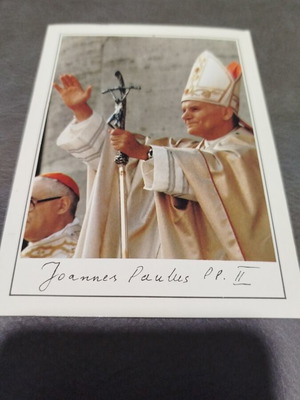 Card postal Pope John Paul II like new, collectible