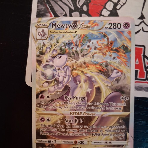mewtwo vstar pokemon card price 3D Shadowbox Crown Zenith Galarian Gallery Art 100% Handmade Diorama have for your premier collection. VSTAR Mewtwo Pokemon card used,