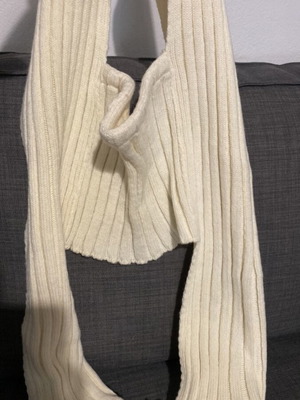 Ecru scarf-top backless like new