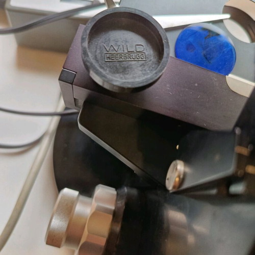 Collectible WILD Heerbrugg Microscope used with original accessory
