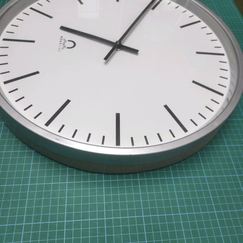 Moba Time railway clock used, analog, 42cm diameter