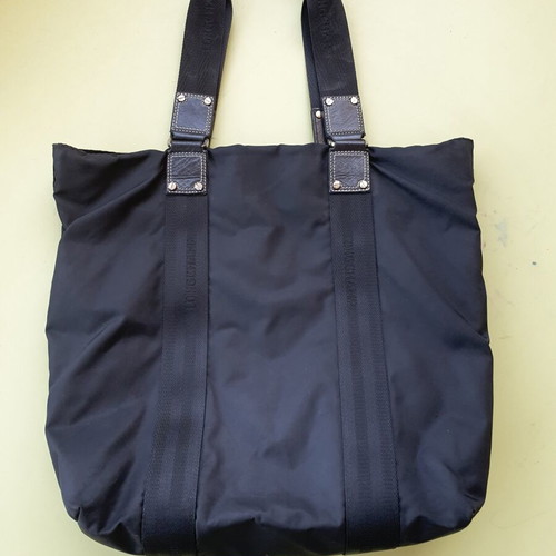 Longchamp tote shoulder bag used, black