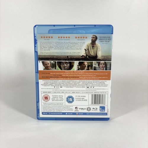 12 Years A Slave Blu-Ray like new with English subtitles