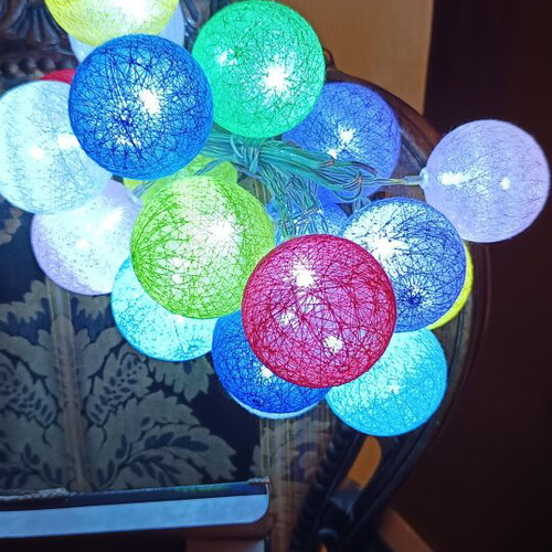 Led fabric cotton balls Joy set of 20, new