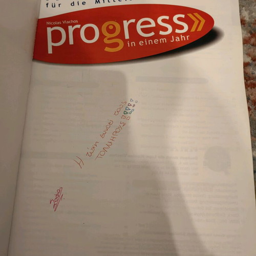 Progress in einem Jahr B2 Lehrbuch used, with notes