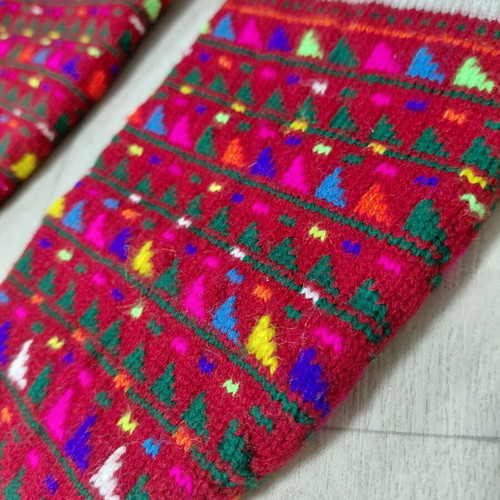 Traditional knitted socks multicolor, size 38, new