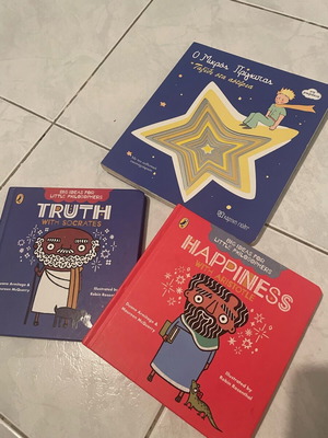 Baby books like new, set of 3 with thick pages