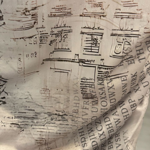 New white newspaper print bodycon maxi dress one size