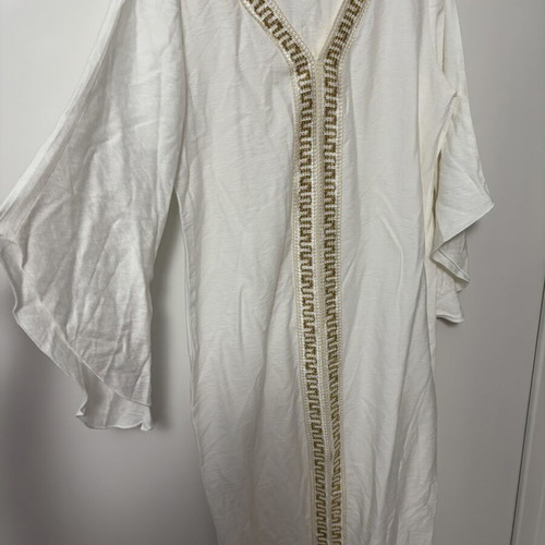 Kaftan white women's with gold details new