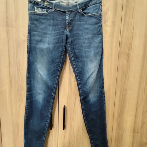 Diesel Cherish slim-skinny low rise vintage jeans, blue