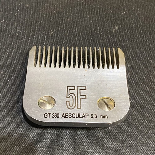 Aesculap GT360 5F 6.3mm clipper blade used for animal grooming