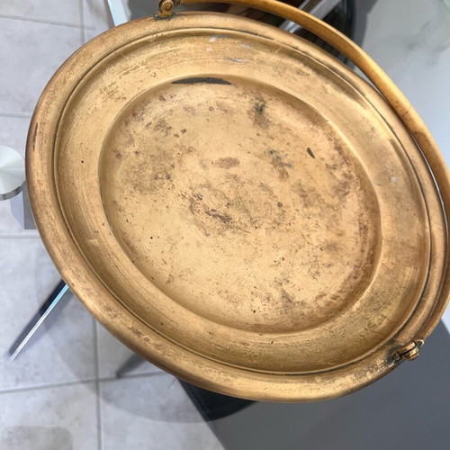 Vintage bronze platter used