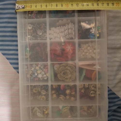 Box with various beads used