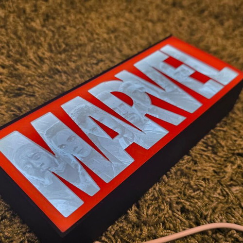 Marvel Lightbox new with Avengers Lithophane 17.5x7cm