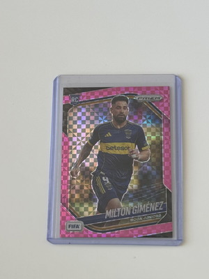 2025-26 Panini Prizm FIFA Milton Gimenez Pink Power Prizms RC card